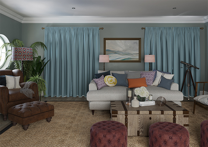 Stamford, Ocean - Made to Measure Curtains - Image 7